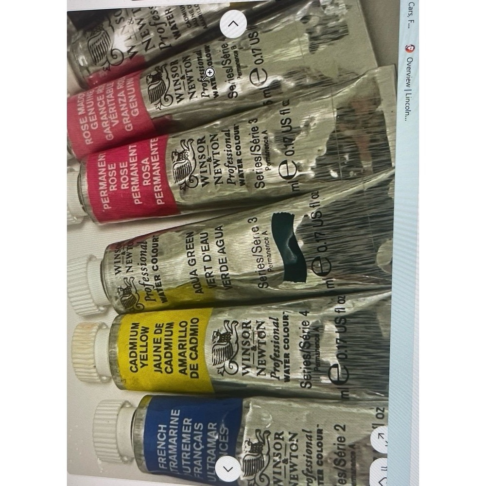 Winsor & Newton Professional Water Colour Tubes Set 15 Multi Color